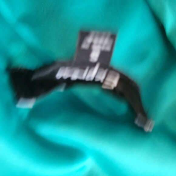 Express Ombre Green Sleeveless Sleeveless Dress With Pleated Design & Tie Back S - Picture 4 of 4